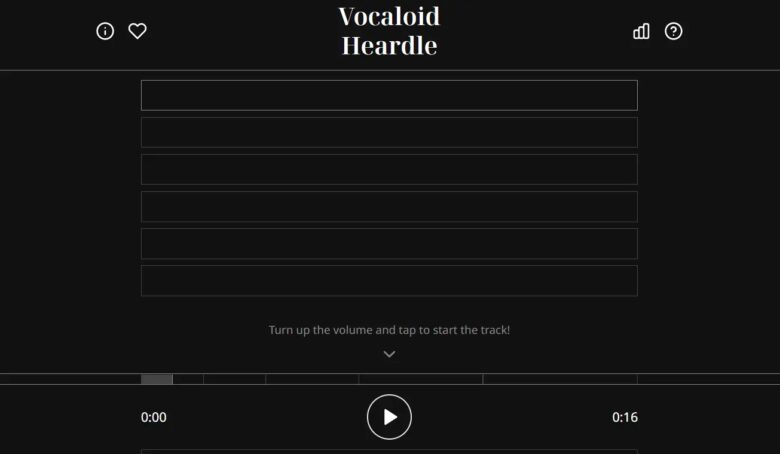 Vocaloid Heardle